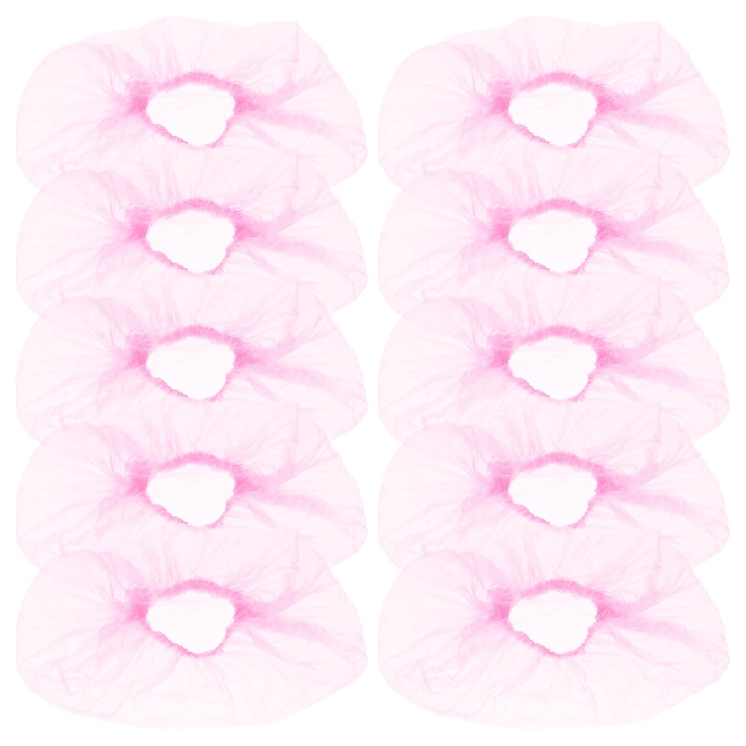 VOSAREA 300pcs Disposable Pedicure Liners Beauty Salon Wash Basin Wrapping Bags Clear Pedi Guard Bath Liners for Foot Bath/Spa/Massage (Pink)