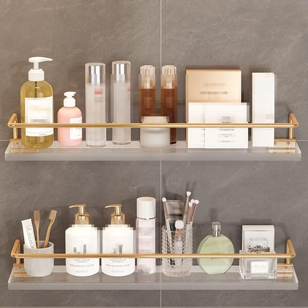 akrylowa półka ścienna na książki, Akrylowa pływająca narożna półka ścienna pod prysznic Wieszak na ręczniki Przezroczysty organizer 30-50cm(D Avec Tige,50cm)