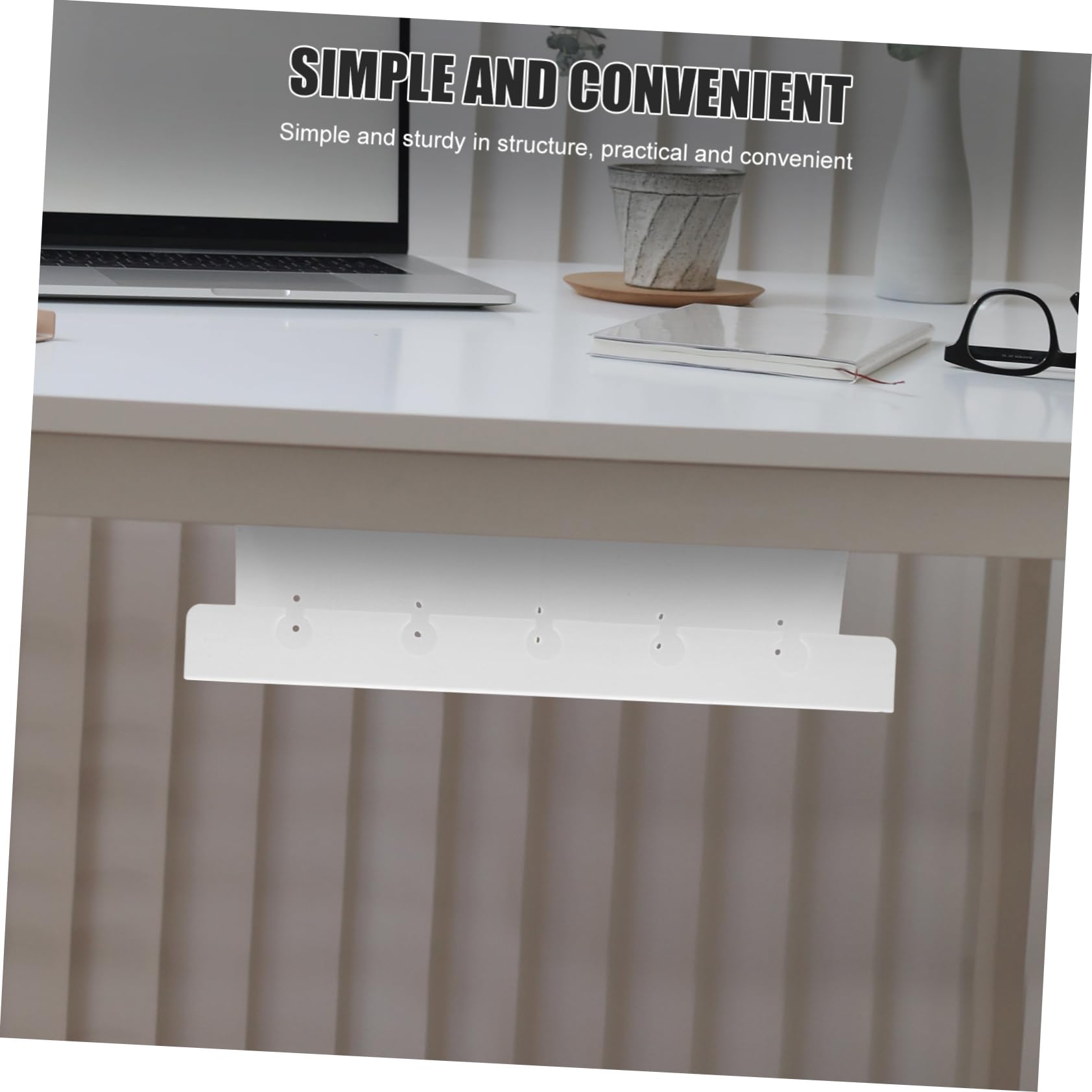 Caja Oculta Cerradura Para Debajo Del Escritorio Organizador De Cables Almacenamiento De Gestión De Cables Para Oficina o