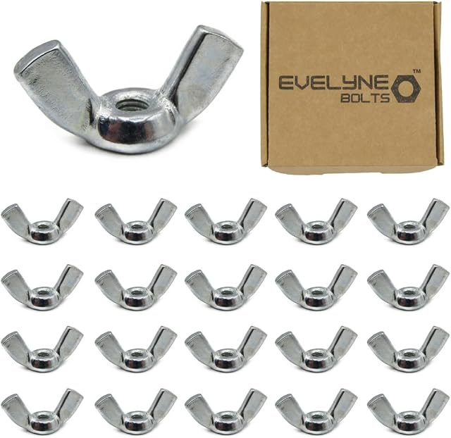 M3 (3mm) Wing Nuts - Steel (Pack of 20)