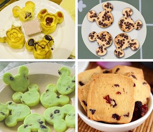 Cookie Cutters Shapes Set, 12Pcs Mickey Mouse Heart Square Star Shape Cookie Cutters, Fruit Cutter & Cookie Cutters For Kids, Metal Cookie Cutters For Halloween Christmas Holiday Fall Winter #TOP5