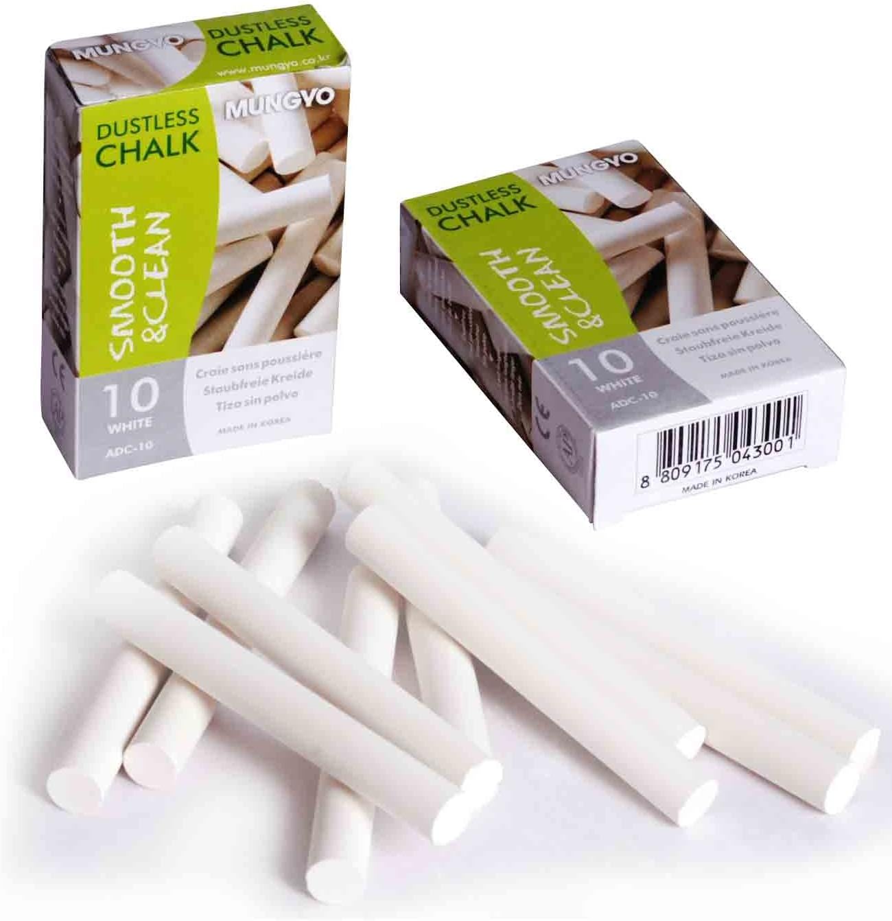 White Chalk Dust Less (Set of 10 Boxes)