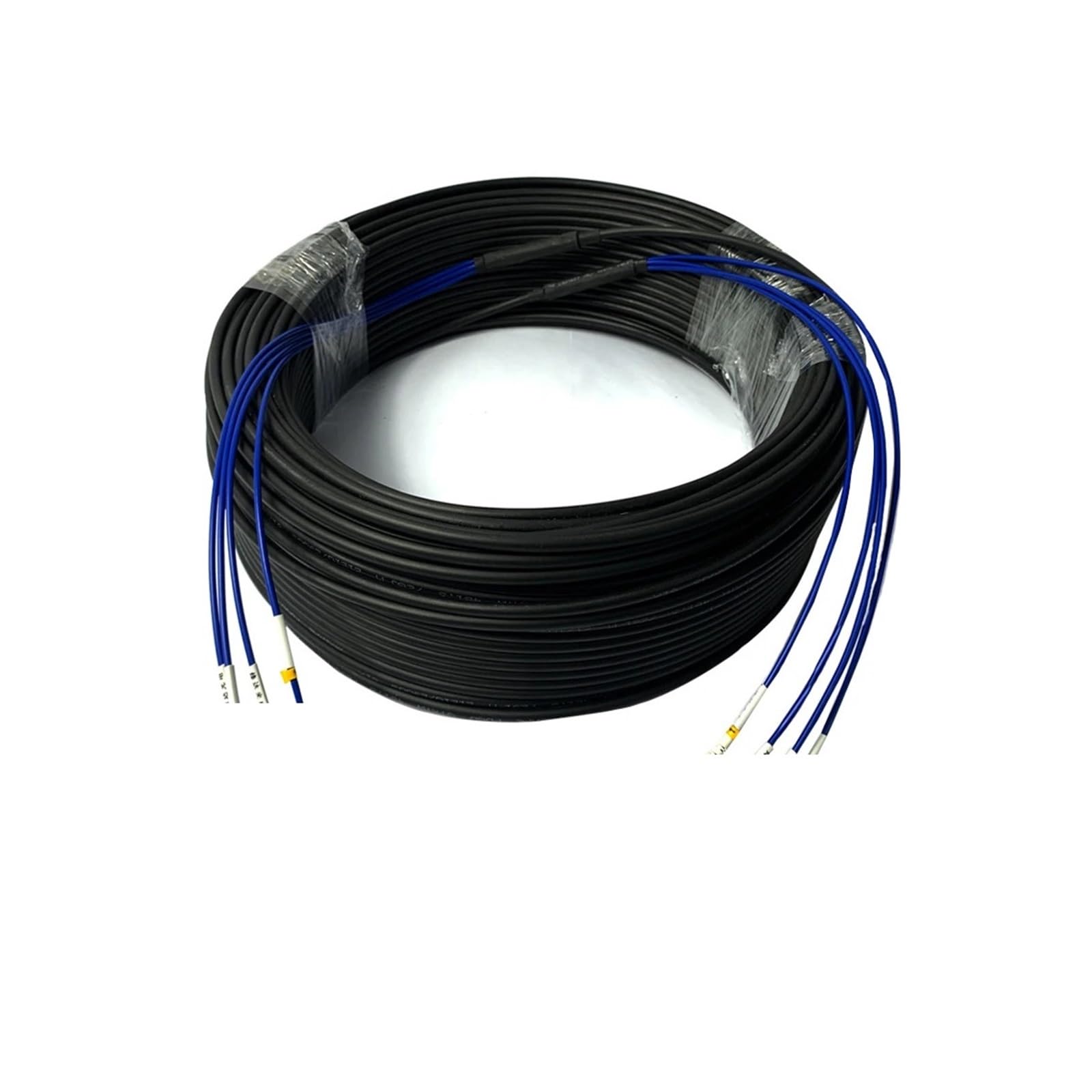 Câble à fibre optique blindé LC, monomode 4 conducteurs, GYXTW, extérieur, câble à fibre optique rigide non flexible, 10 m à 40 m(4-core 4LC-4LC 30m)