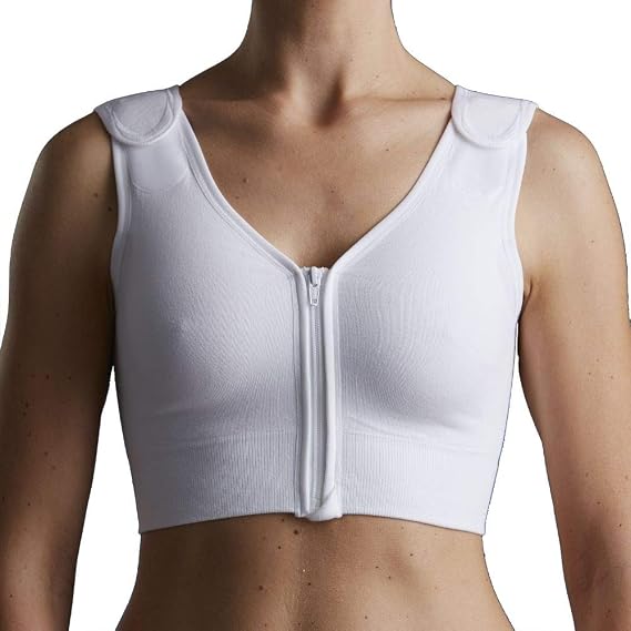 CAREFIX Sophia - Post Surgery Bra with Front Closure Zipper - Compression Surgical Vest by TYTEX