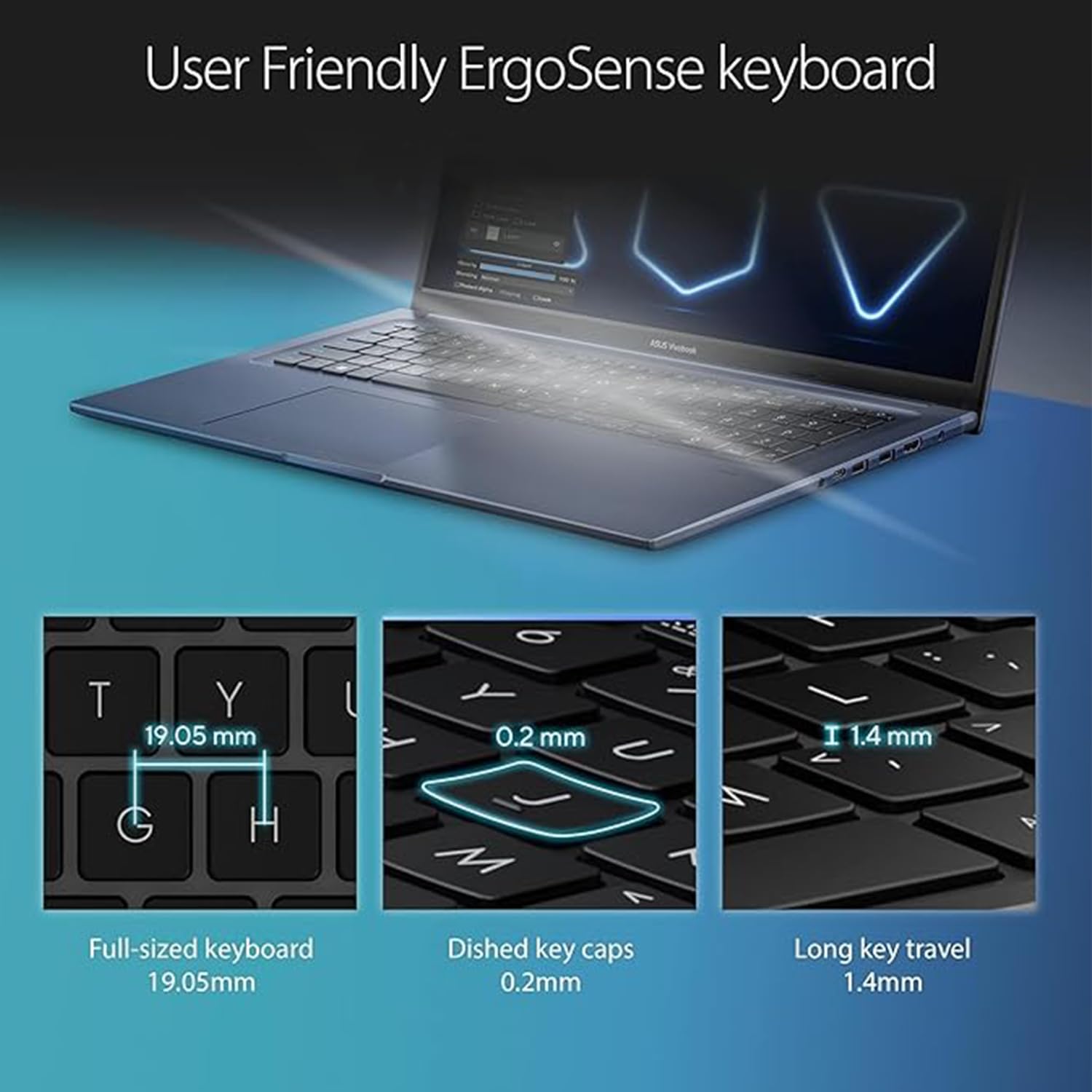 ASUS Vivobook Business Laptop, 17.3'' FHD Display, Intel Core i3-1215U, 36GB RAM, 2TB SSD, Touchpad, HDMI, Webcam, Wi-Fi, Windows 11 Pro, Blue, Bundle with PCO Notebook Folding Radiator, Laptop Cooler