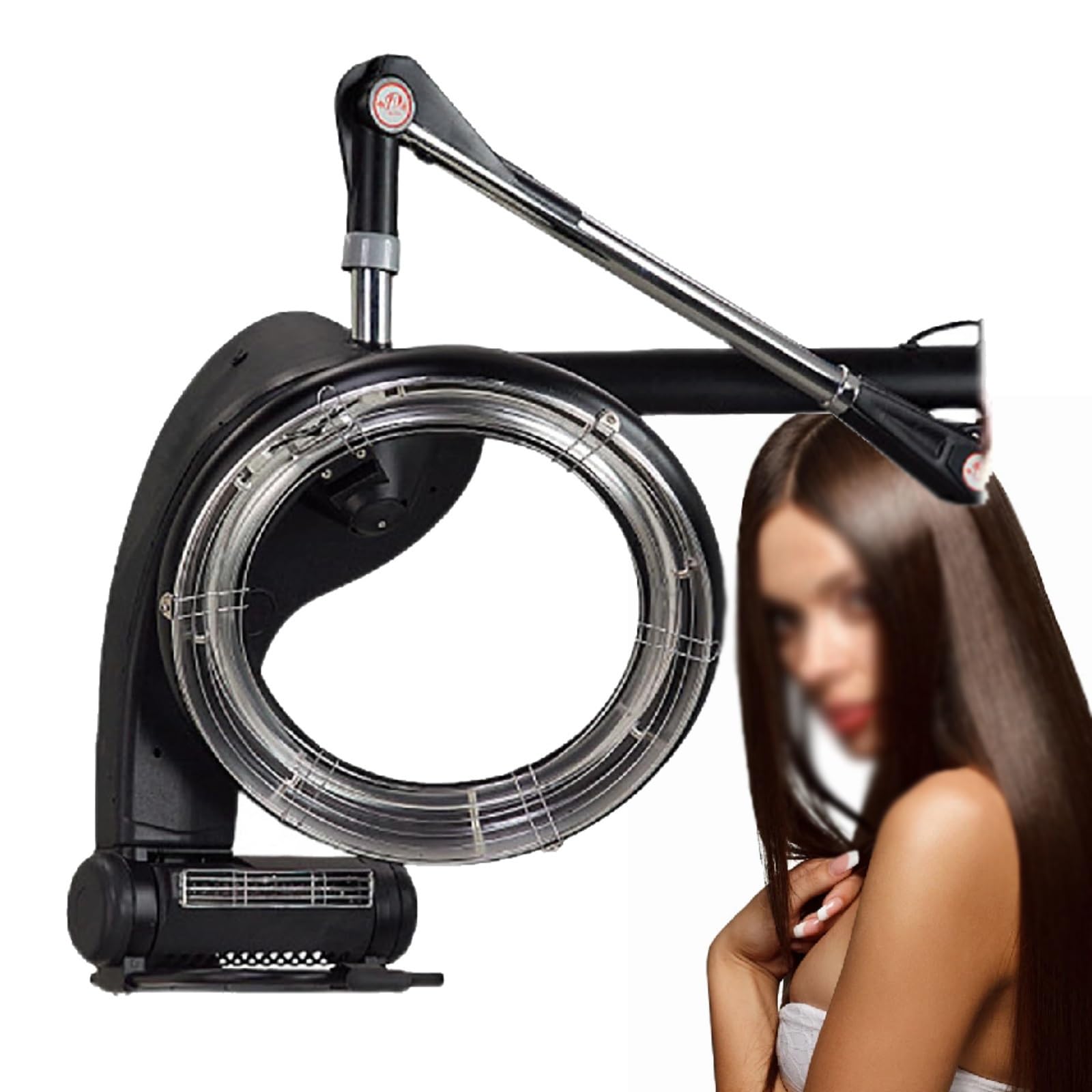 Salon Orbiting Hair Dryer Digital Control Hair Color Perm Processor Dryer Accelerator w Wall Mount Adjustable Timer and
