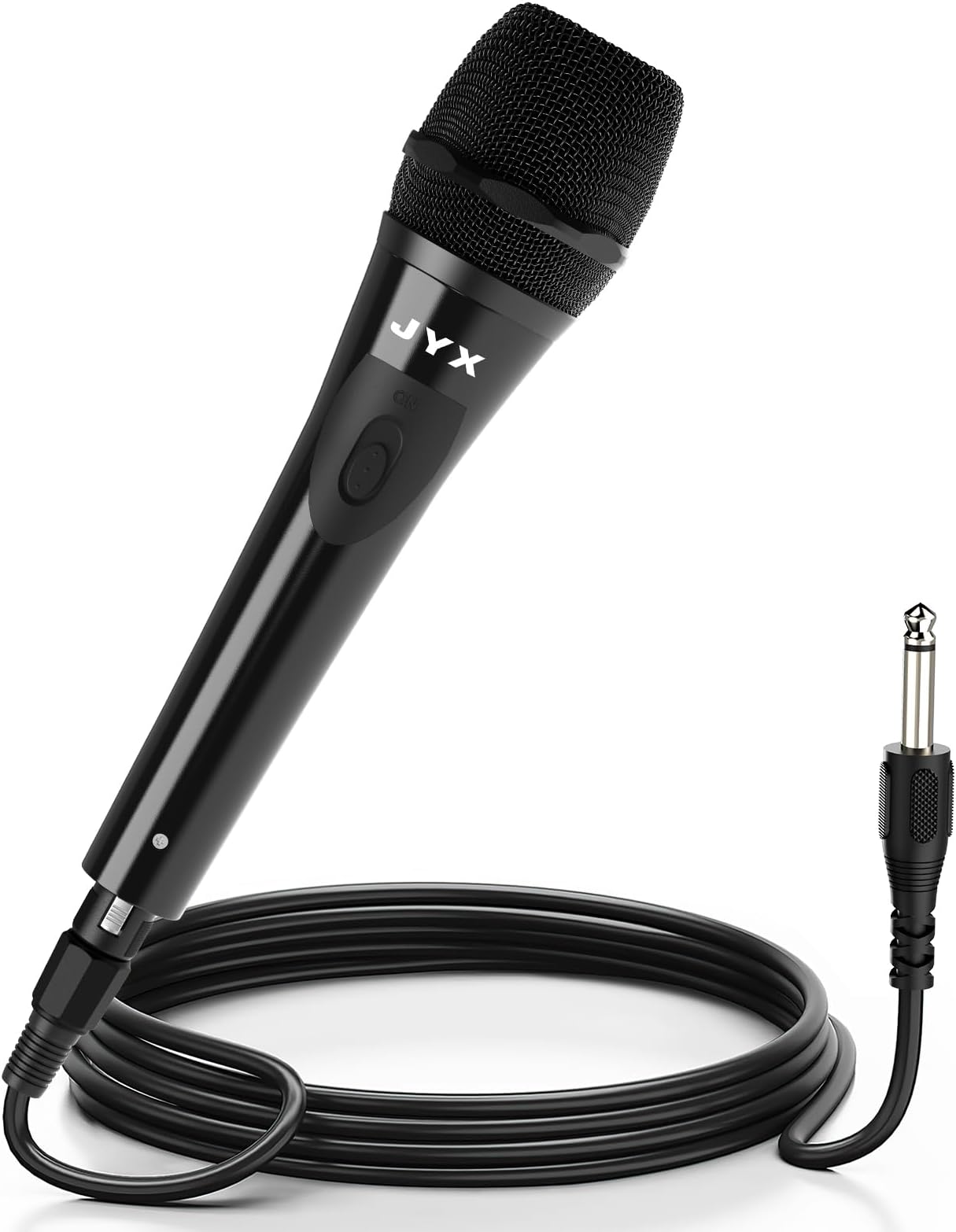 JYX Wired Microphone with 10Ft XLR Detachable Cord to 1/4” Audio Connector, Dynamic Handheld Microphone with ON/OFF Switch, Compatible with Karaoke Machine/Mixer/Amplifier/Speaker