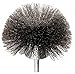 3" Crimped Wire End Brush, 1/4" Shank, 0.008" Wire Dia, 7/8" Bristle Trim Length