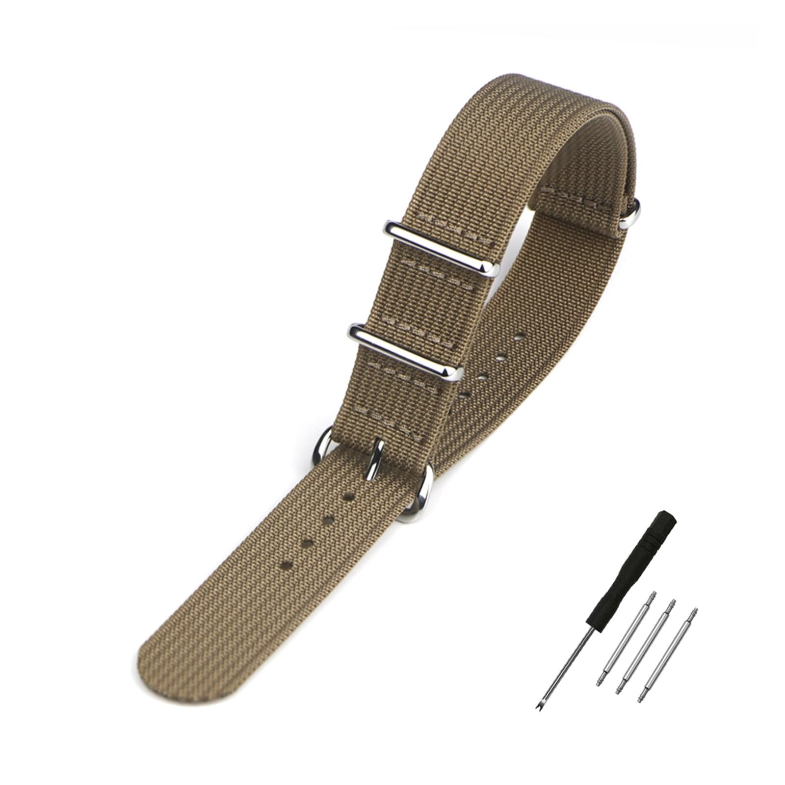Cong Yi Correa De Reloj Acanalada 20 Mm 22 Mm 18 Mm Correas De Nylon Resistentes Bandas De Tela De Correa De Reloj Retro