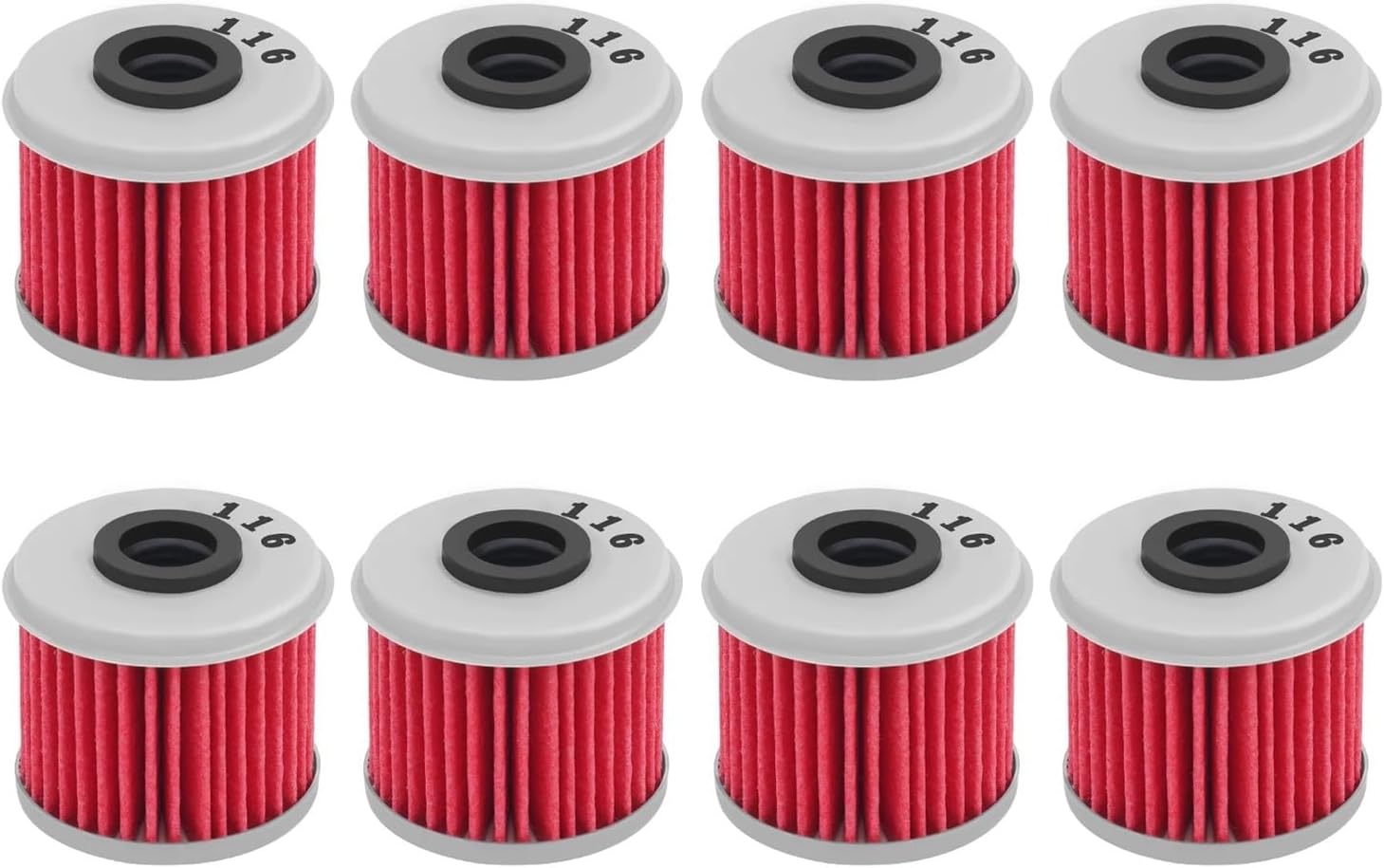 Oil Filter Fit For TRX450R TRX 450R 2006 2007 2008 2009 CRF 450 CRF450R CRF 450R 2002-2012 CRF450X CRF 450X 2005-2009(8 PCS)