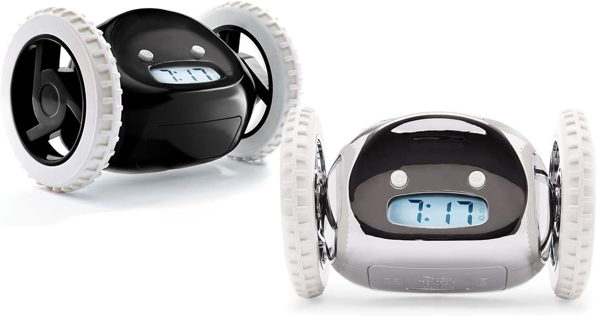 CLOCKY 2 Alarm Clock on Wheels (Authentic) Extra Loud for