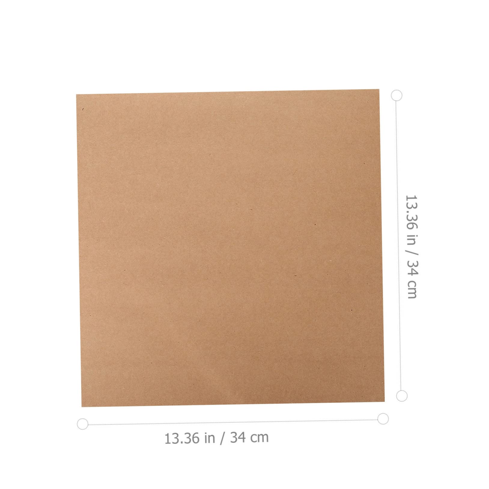 DOITOOL 60pcs Square Cardboard Sheets White Paperboard for Painting and Crafts