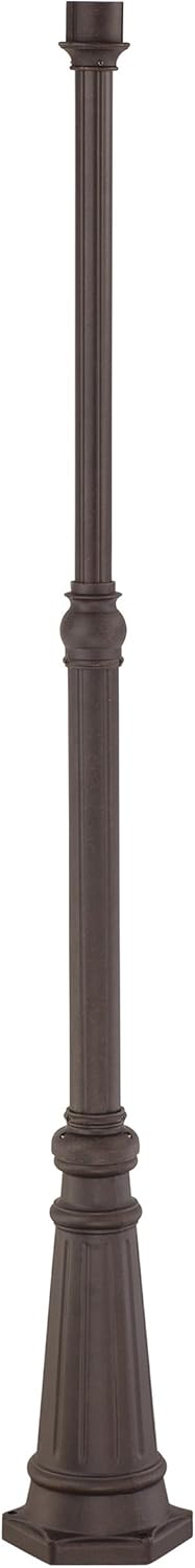 Quoizel Extension Pole for Outdoor Lamp Post, 81" H x 10" W Imperial Bronze Vintage Aluminum Pole, Fits Standard 3" Post Lanterns, Piers and Base, Mounting Hardware for Garden, Patio, or Driveway
