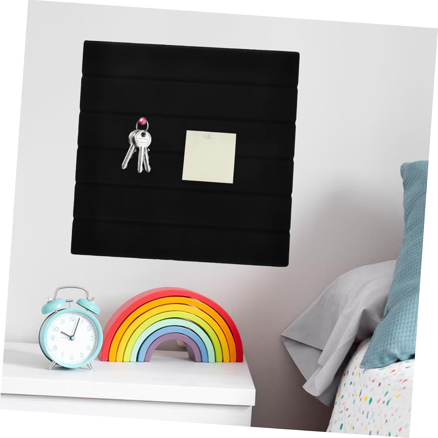 6Pcs Self Adhesive Felt Memo Board Wall Tiles for Office Organization Home Decor Minimalist Design for Pictures Notes Schedules Felt Panels