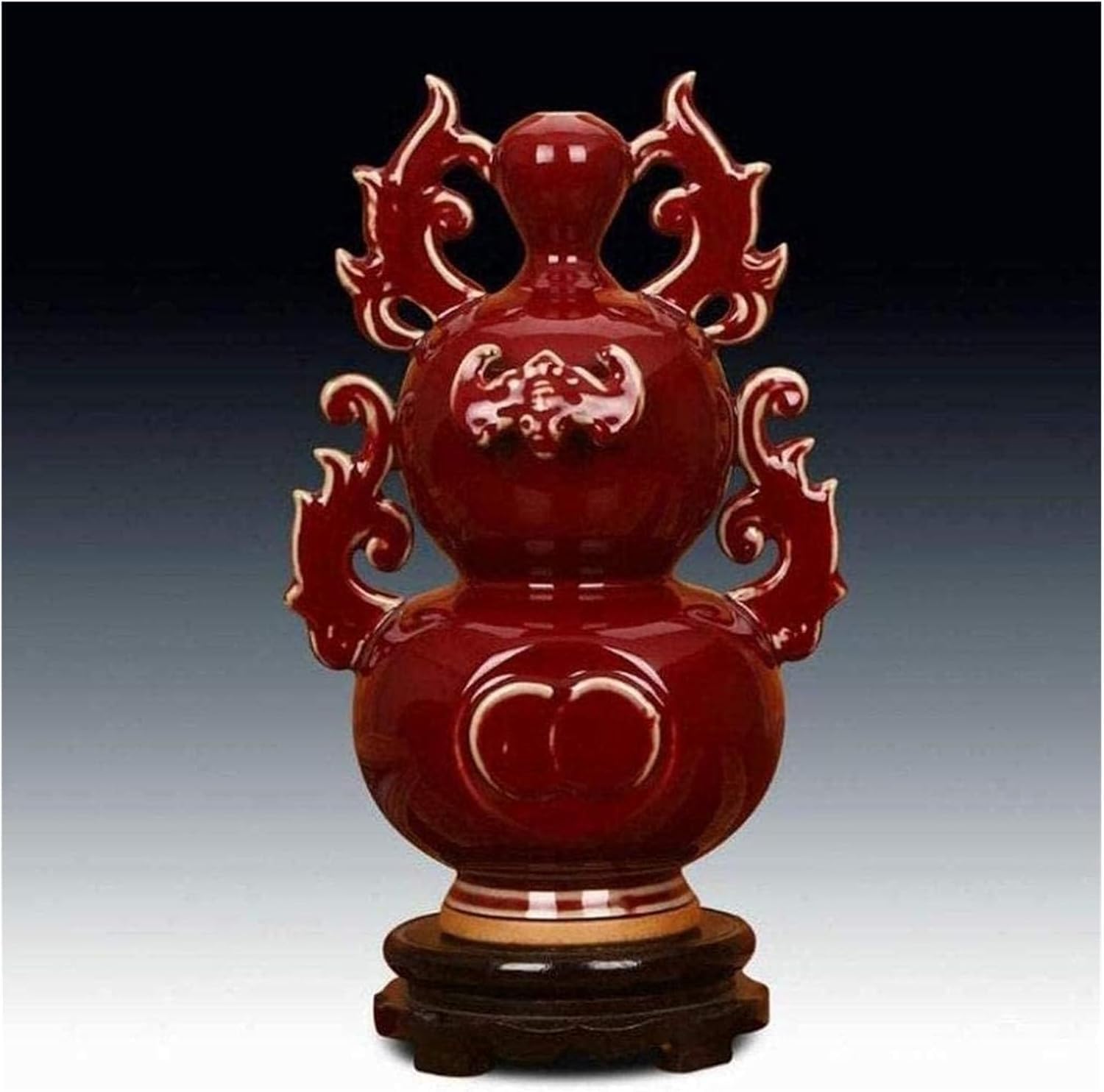 Vase Tabletop Ceramic Flower Decor Beautiful Ornaments Ancient Chinese Ancestors Table Centerpieces Enamel