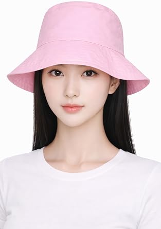 Ecrou Katlanabilir Charm Bucket Şapka Pembe