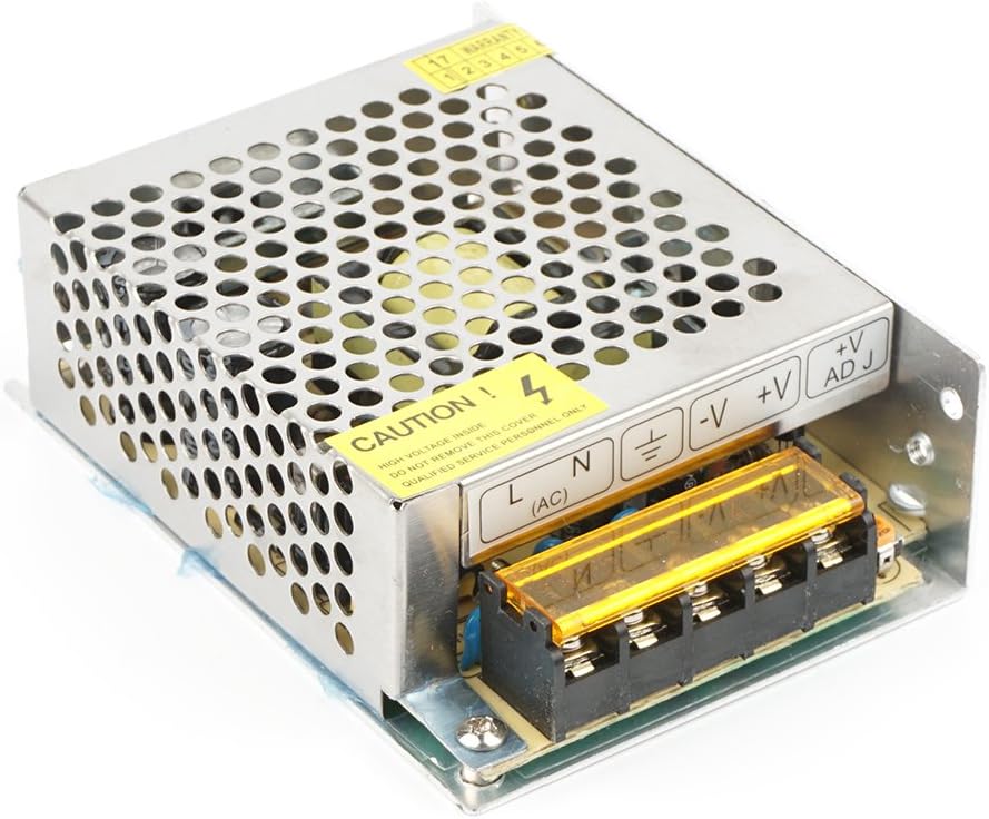 12V 5A DC Universal Regulated Switching Power Supply Converter, 60W Adapter Transformers for LED Strip Light, Computer Project,Video Surveillance,Probe Signal Lamp