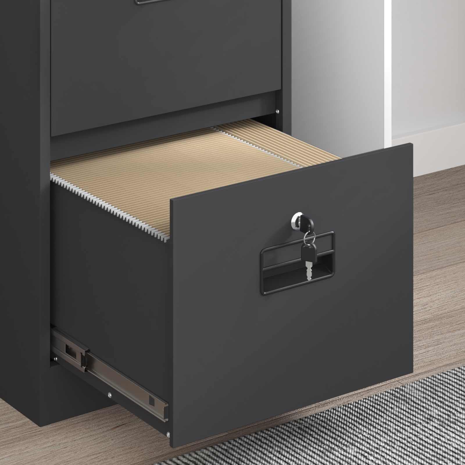 Armoire de classement en acier froid Noir 44 x 50 x 74,5 cm