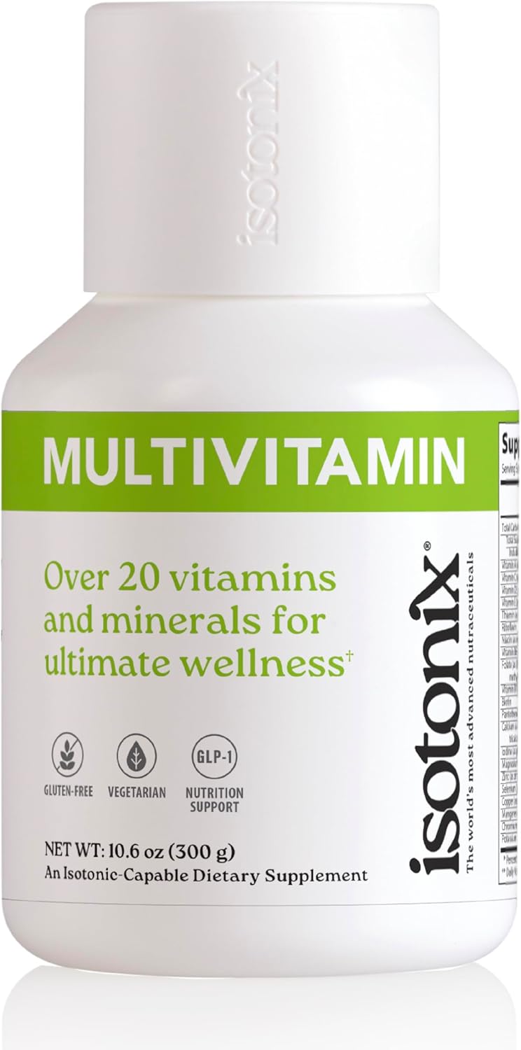 Isotonix Multivitamin Powder Without Iron – Methylated B Vitamins, Antioxidant & Mineral Support – Fast-Mix Isotonic Delivery – Vegetarian, Gluten-Free, Non-GMO – Natural Fruit Flavor – 90 Servings