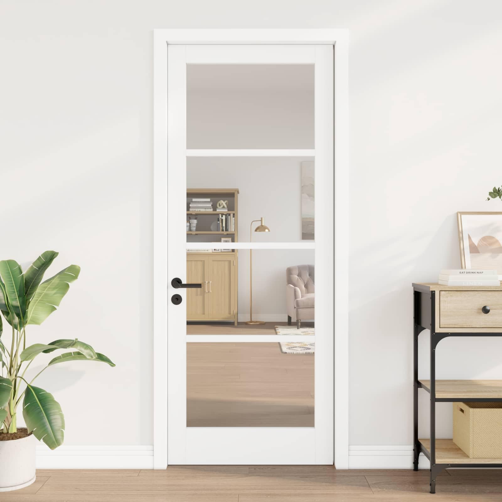Wewnętrzne drzwi ORKDAL gruntowane na biało 83 x 211 cm
