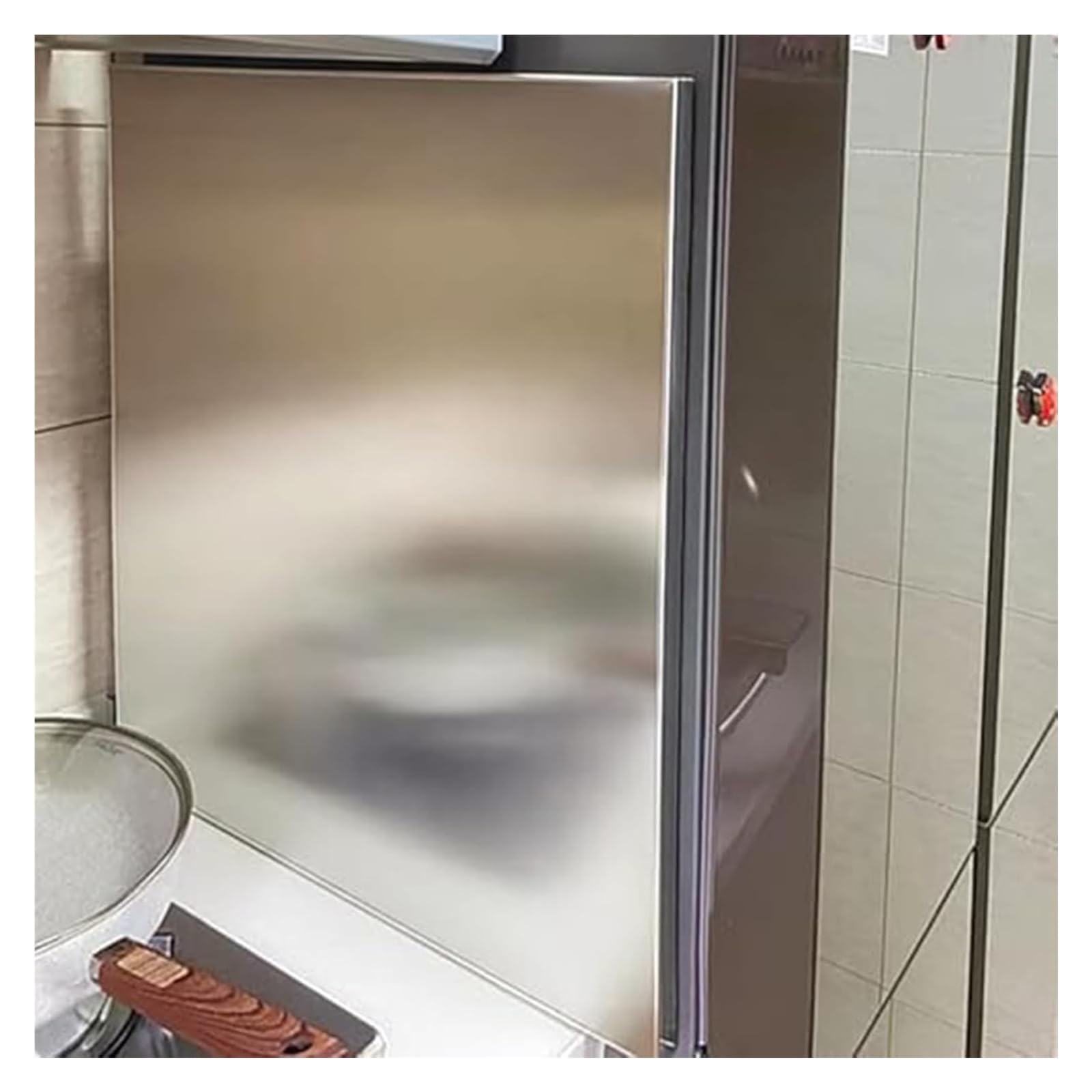 Tapis de protection thermique autocollant et magnétique pour côté réfrigérateur, gril, cuisinière, four, feuille d'aluminium