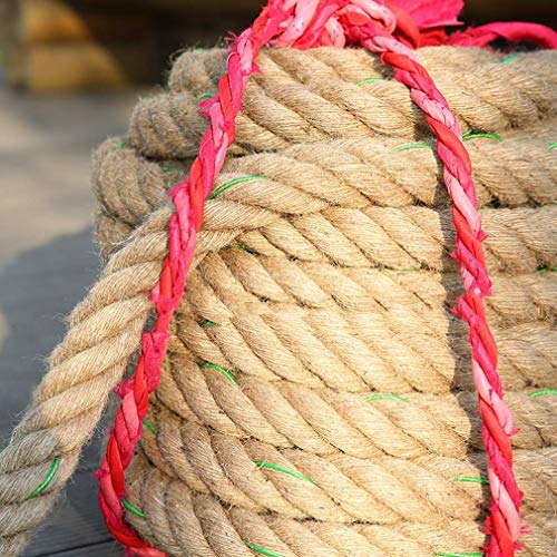 Corde de tir à la corde en lin résistant de 20M à 50M pour adulte et enfant