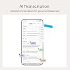 Plaud Note AI Voice Recorder Device/Dictaphone w/Case App Control AI Transcribe & Summarize Support 112 Languages 64GB Digital Audio Recorder for Lectures Meetings Calls Teams