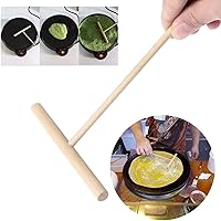 Vista 3 de Cabilock Crepe de madera distribuidor de panqueques distribuidor de masa uniformemente papel fino panqueques plancha herramienta