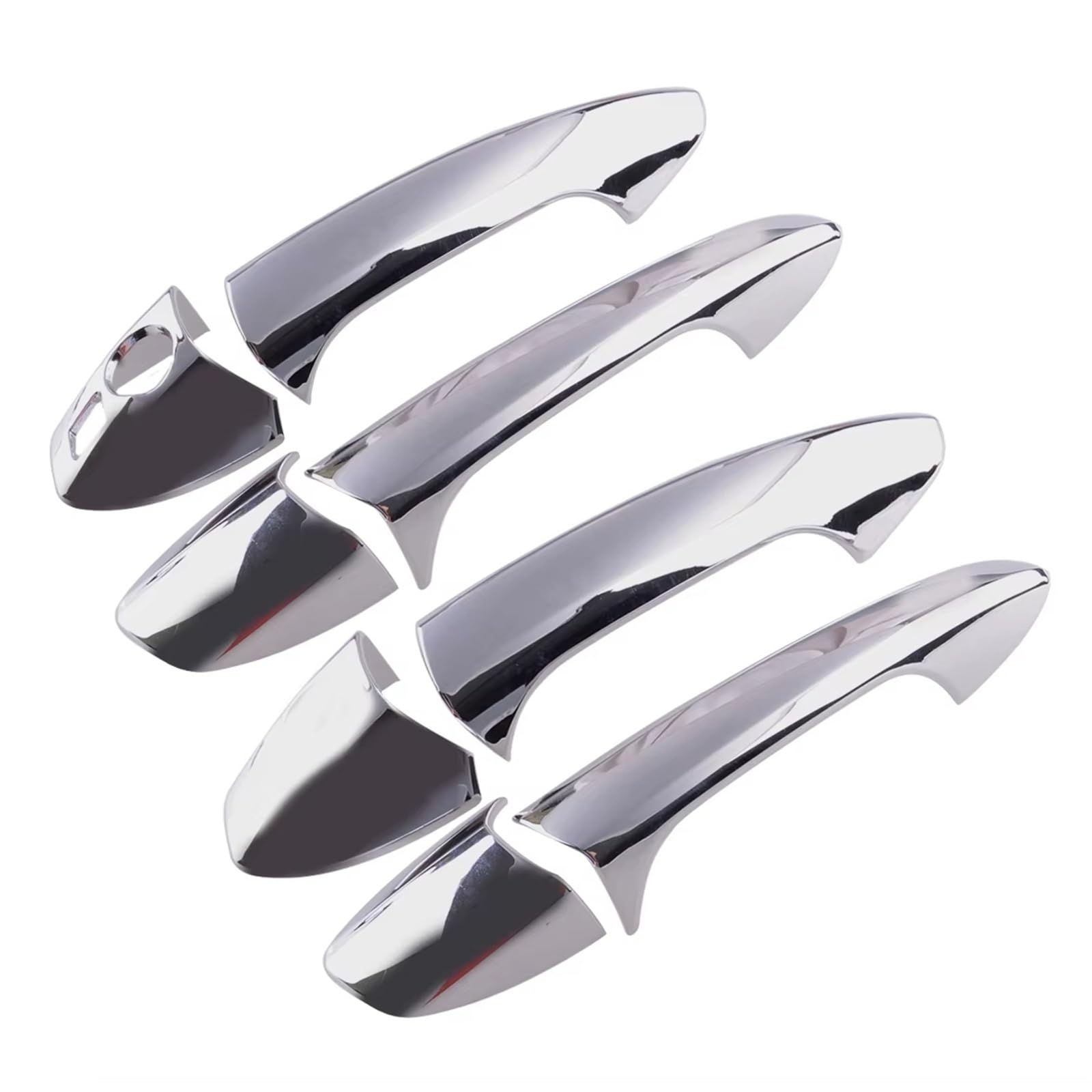 TRGDFDAA Door Handle Trims Covers Compatible with Benz for CLA Class W117 2014 2015 LHD Car Exterior Door Handle Cover Trim Cap Kit Decoration Accessories