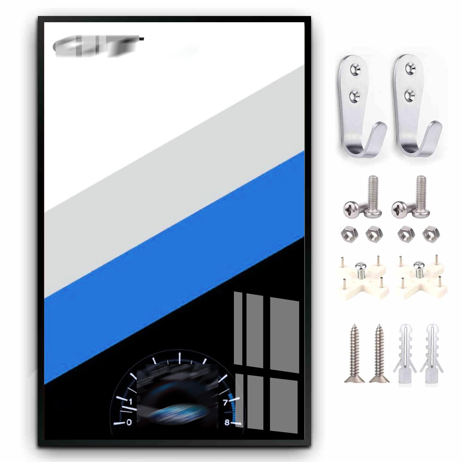 Display Wallboard for LE*GO Technic Ford GT Car 2022 42154, 1:12 Scale Compatible with Lego Ford GT Cars, geart Ideas for Lego Car Wall Mount Enthusiasts,50X80 cm, Only Display Wallboard
