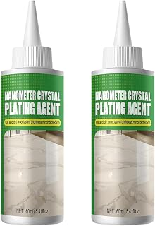 Wunhunew 2 PCS Marble Nano Crystal Plating Agent, Stone Crystal Plating Agent for Permanent Hold & Shine Effect Fast Drying (10.92 floz)