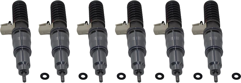 6PCS Fuel Injector FID2212LW FID2220WY FID2222FE Compatible for VOLVO FH 480 HP MD13 3132 2005-Truck