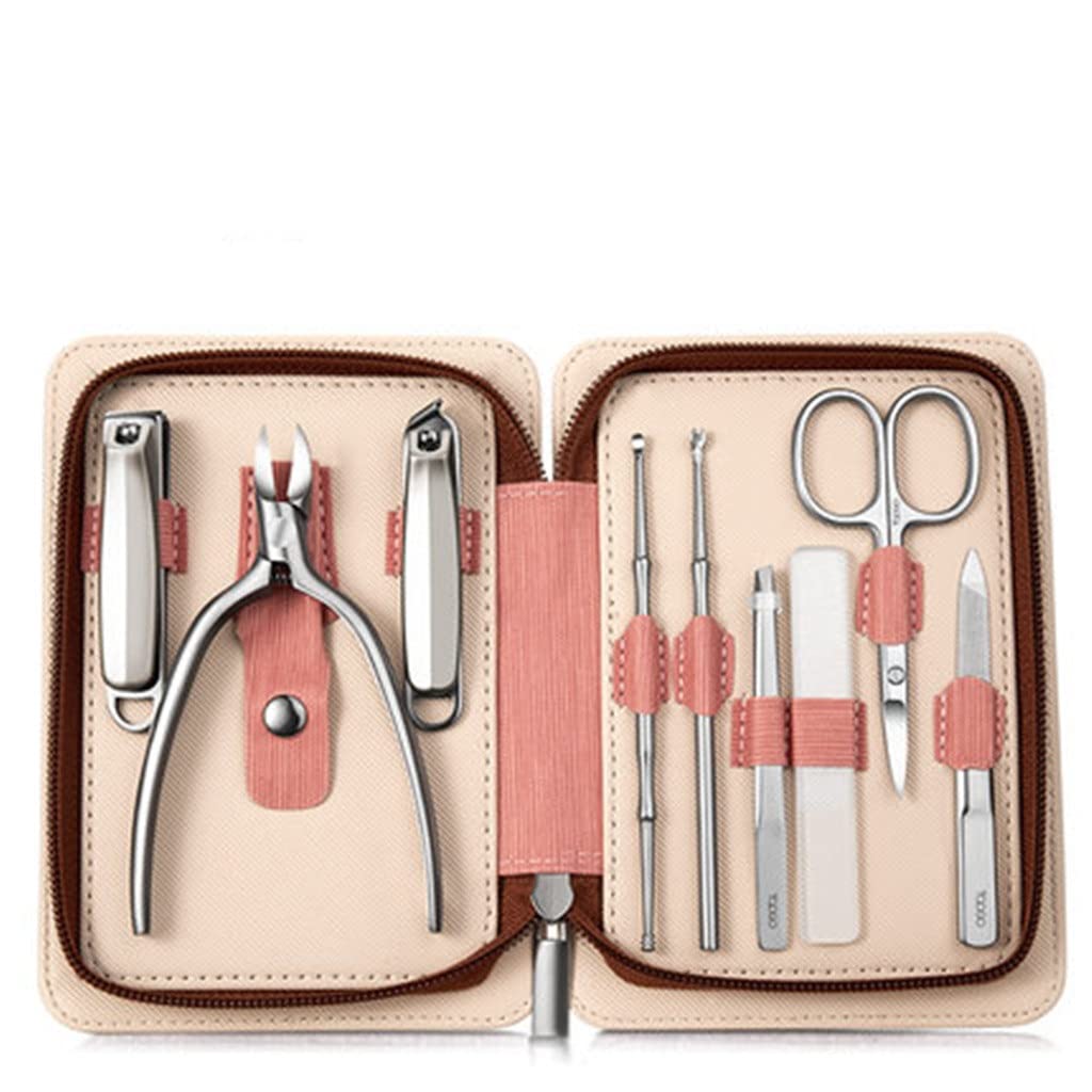 Manicure Set Nail Clippers Cuticle Scissors File Pedicure Pliers Tool Personal Care Kits Color A Size One Size
