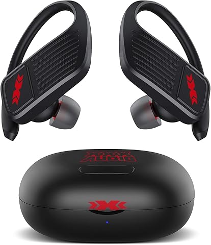 XXXAUDIO Wireless Earbuds,Bluetooth 5.0 Wireless Headphones True Wireless Stereo Earphones with LED Battery Display Built-in Mic, True Wireless Earbuds With Charging Case for Running,Workouts
