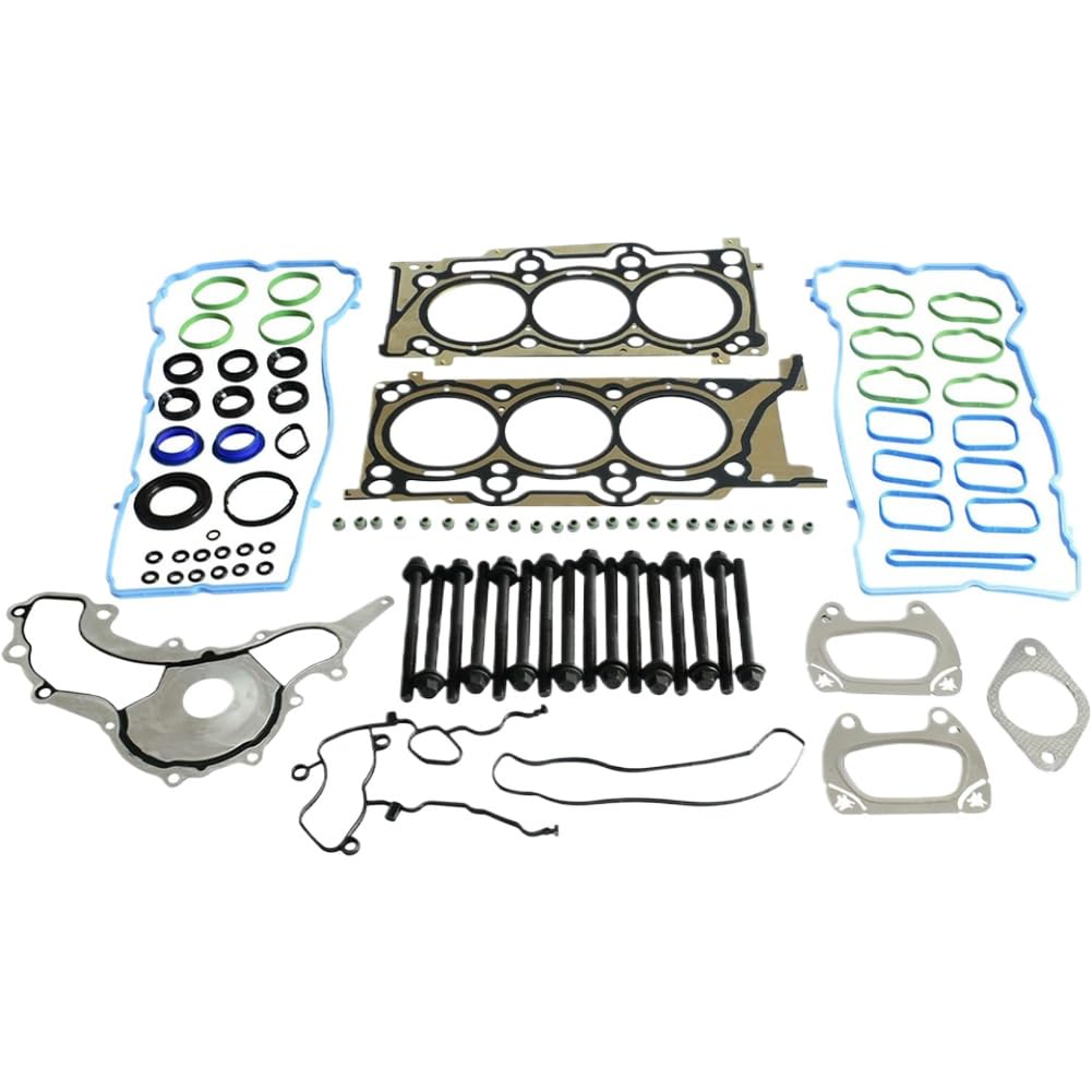 Juego de pernos de junta de culata compatible con motor de gasolina V6 de 3,6 L para cargador 300 Journey Ram 1500 Cherokee 3,6 L 2011-2016