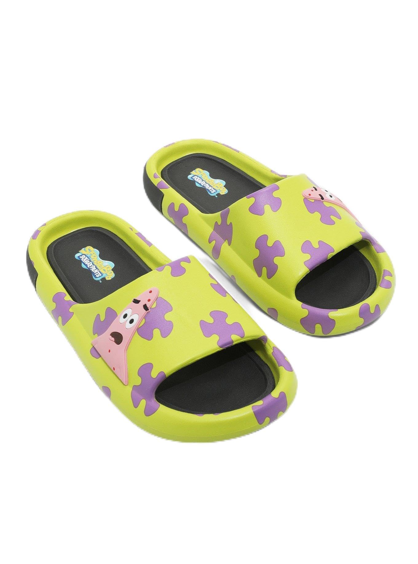 Amazon.com: SpongeBob SquarePants Patrick Slide Sandals MULTI