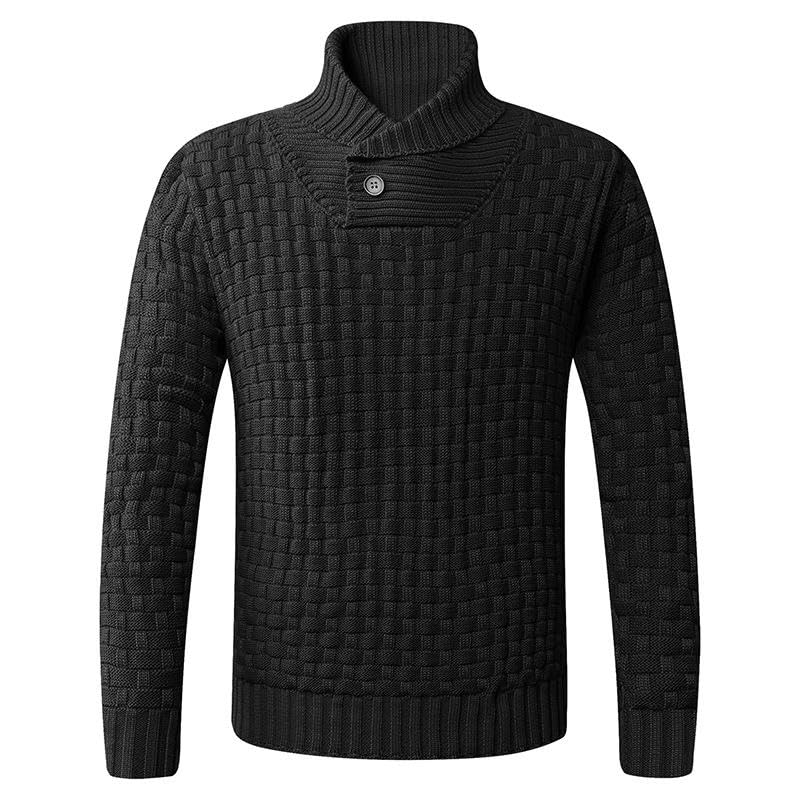 Pull chaud homme aux finitions soignées et coupe ample chic - 3