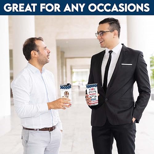 Miniatura 6 de Regalos para hombres, vaso de acero inoxidable de 20 onzas, regalo para el día del padre y veterano para hombres, papá, abuelo, Navidad, cumpleaños,