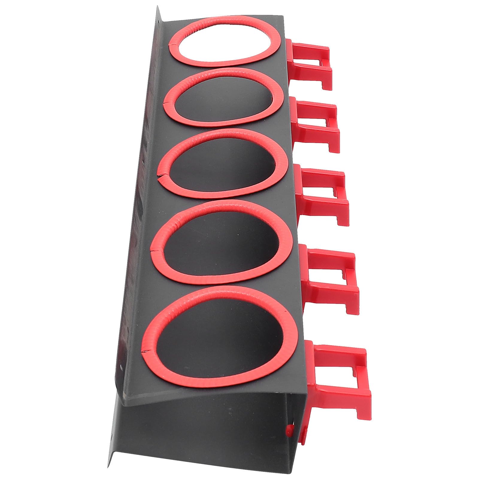CHILDWEET Wandmontierter Sprühflaschenhalter aus Eisen Sprühflaschenhalterung mit 5 Haken für Reinigungsmittel und Schleifmittel für Autoaufbereitungs und Autopflegewerkstatt 1 Satz