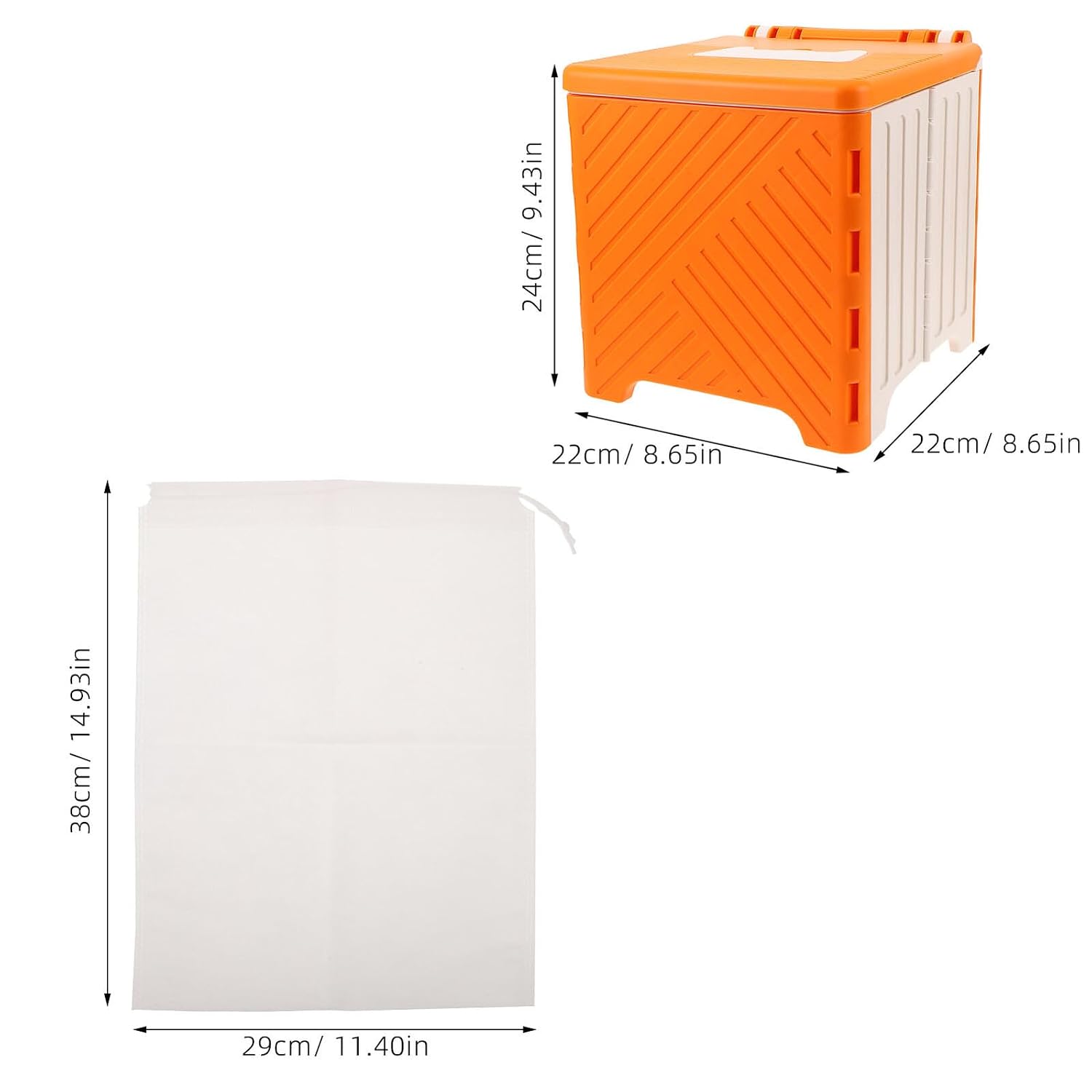 VANZACK Portable Potty Training Seat with Orange Pu Soft Cushion and Storage Bag, Collapsible Travel Potty for Boys, Lightweight Camping and Road Trip Essential