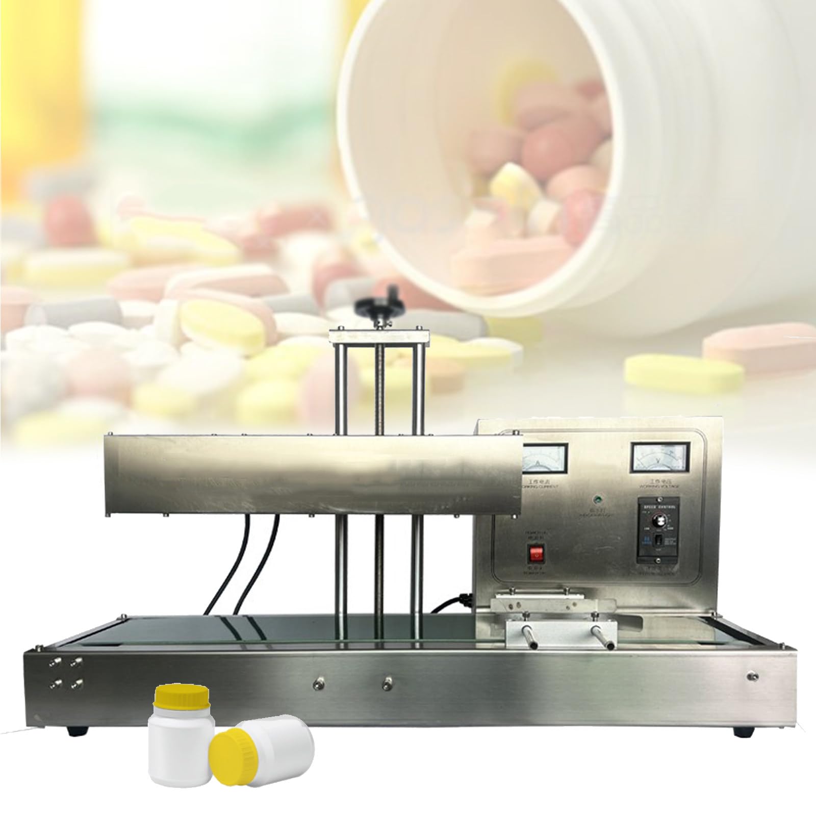 asdchZen Automatic Induction Sealing Machine For Bottles - Electromagnetic Cap Sealer For Secure Packaging, Ideal For Food, Beverage, And Pharmaceutical Industries (70Mm)