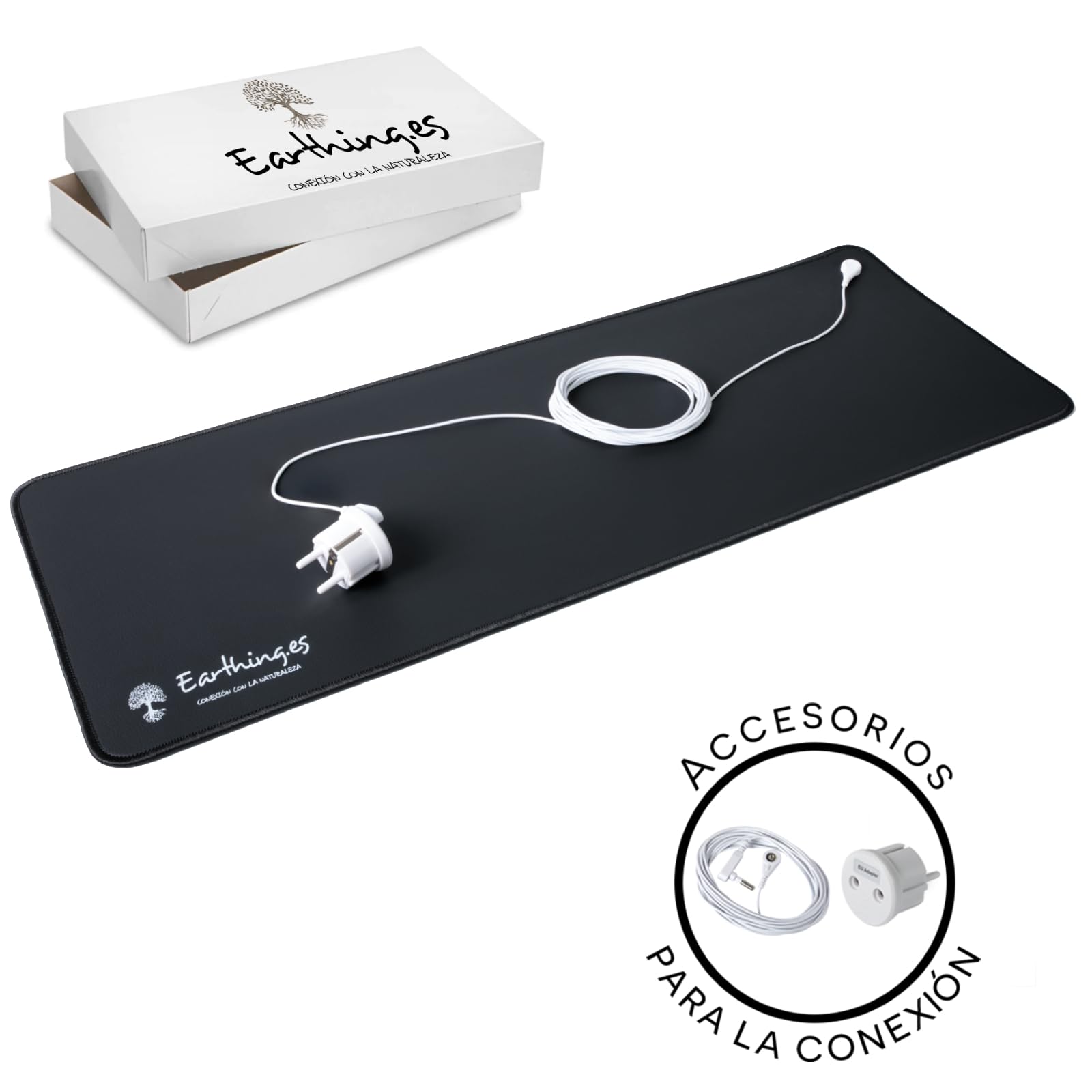 Tappetino Earthing Grounding per Connessione a Terra – Riduzione Stress, Miglioramento Sonno ed Equilibrio Energetico – Salute Naturale da Casa o Ufficio