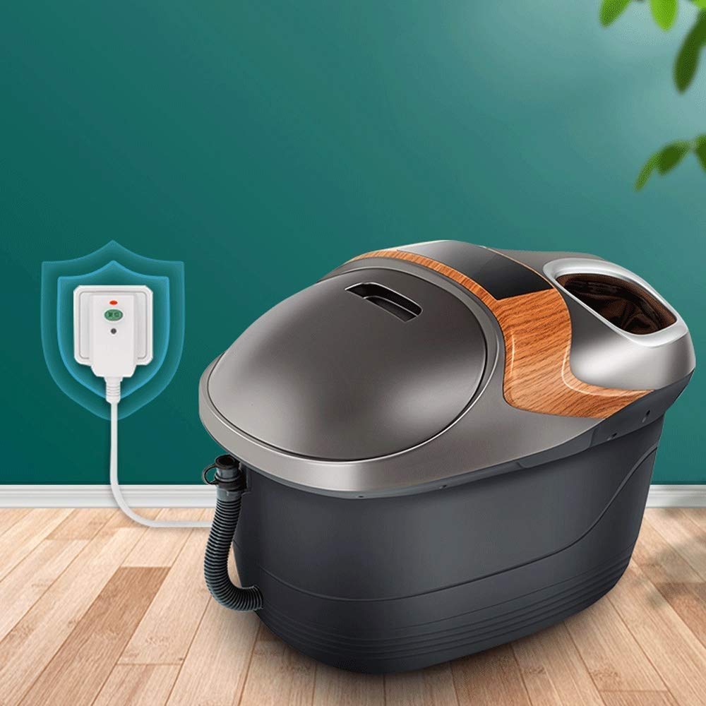 Bañera para pies, baño de pies doble Masaje eléctrico Calefacción Hogar Inteligente Temperatura constante Lavabo de espuma Máquina de pedicura automática Bañera para pies Familia, Barril de baño para