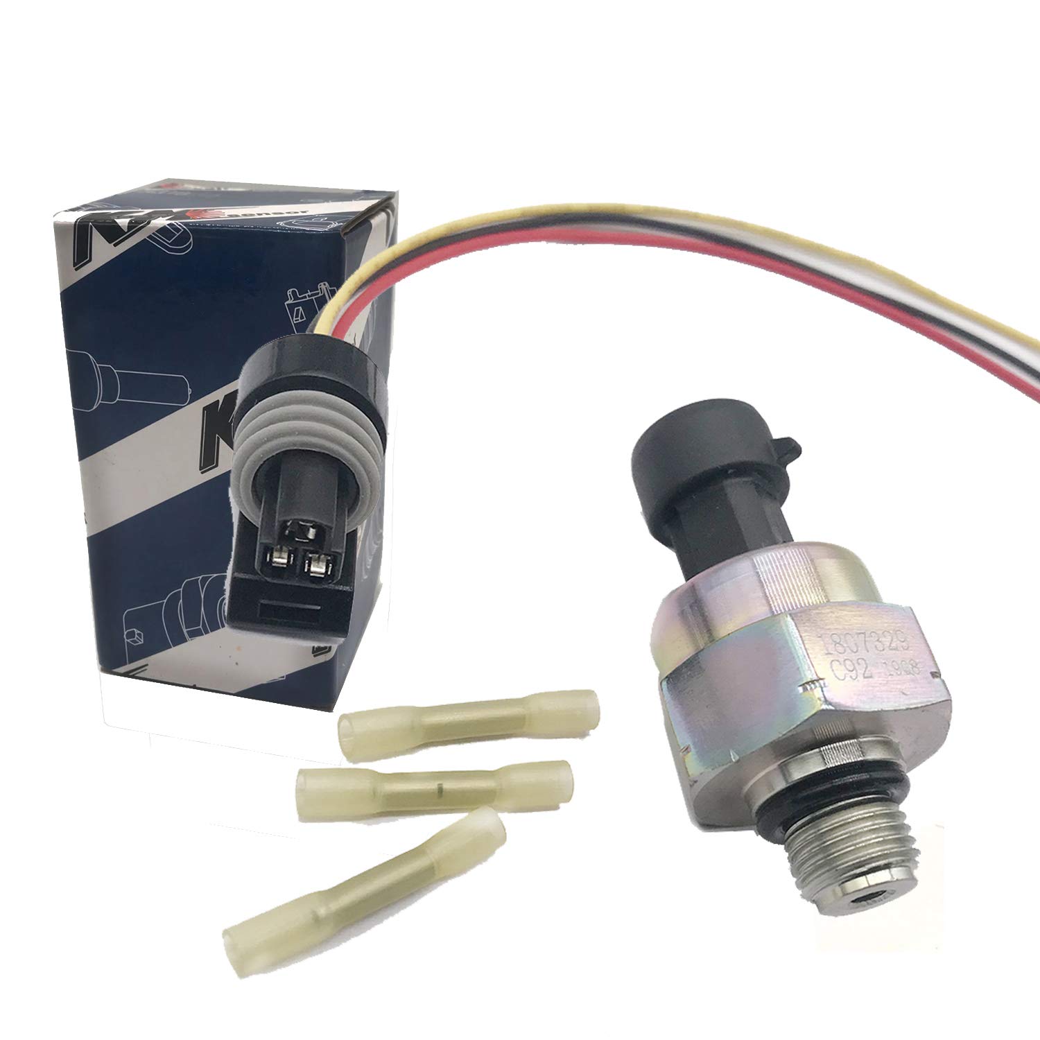 Brand 1807329C92 Fuel Injection Injector Control Pressure ICP Sensor w/Pigtail Connector for 7.3L Powerstroke Diesel 1997-2003,NewStar S-20557, Navistar 3000/4700/T444E International IHC