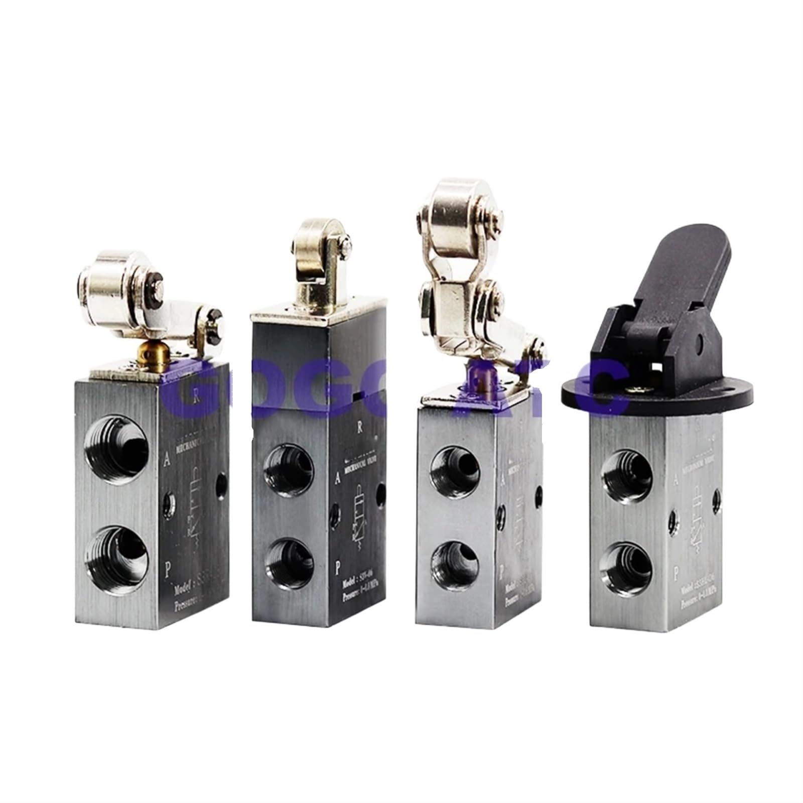 IEUMJNAT Pneumatic Mechanical Valve Directional valve S3B / S3L S3R S3V S3HS S3PM S3PL S3PF S3HL-M5-06-08 switch(Giallo)