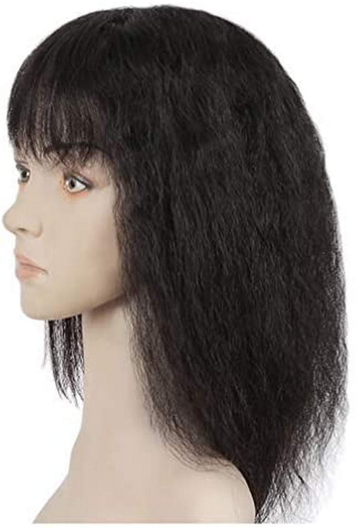 Buy Curly Human Hair Toppers for Women with Bangs, 3" x 5" Clips in