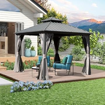 8x8 gazebo metal roof