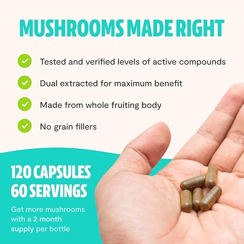 Miniatura 8 de FreshCap Mushrooms Paquete energético (cápsulas Cordyceps y cápsulas de complejo de hongos definitivos)