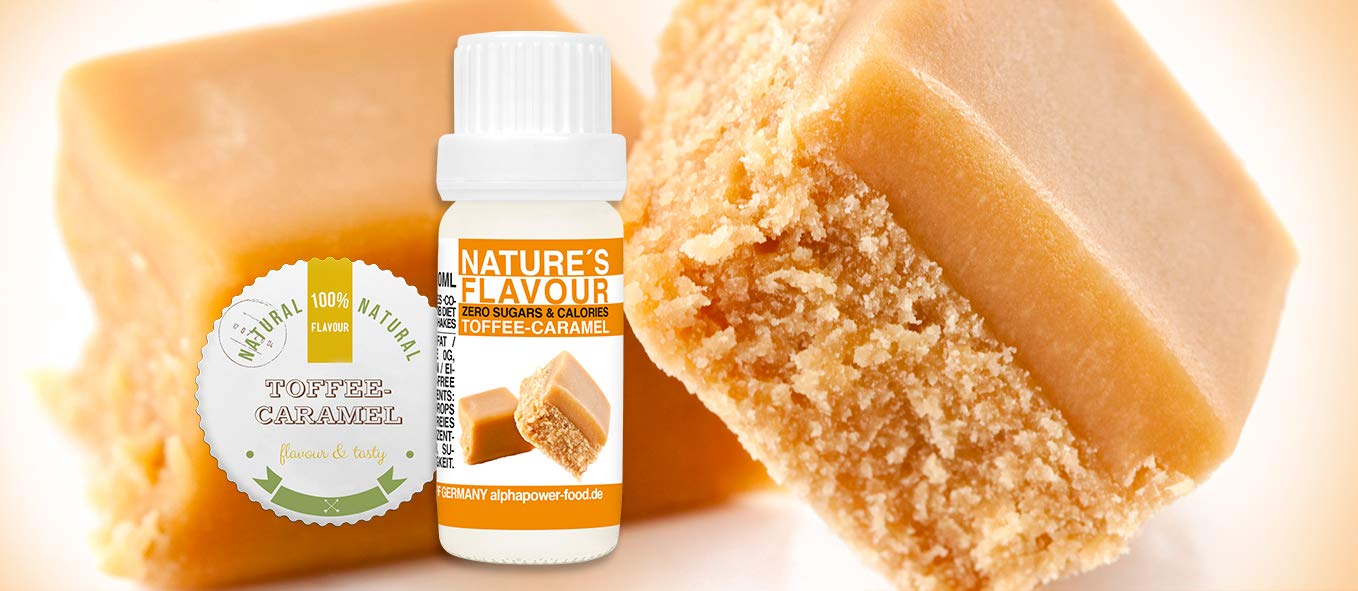 ALPHAPOWER FOOD Arôme alimentaire naturel, SET SUPER ÉCONOMIQUE 5x10ml liquide - gouttes aromatisantes et édulcorant sans sucre, goût délicieux, vegan liquid sweetener Flavour Drops, Flavdrops