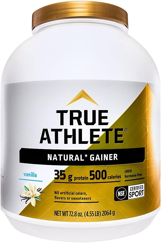 Natural Gainer Whey Protein Powder Vanilla (4.55 Lbs. / 16 Servings) : Health & Household